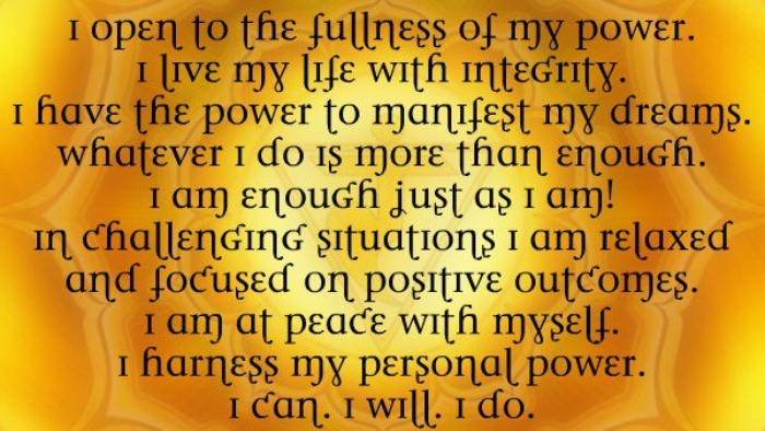 solarplexus affirmations